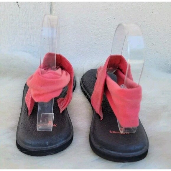 Sanuk Yoga Sling Pink  Sandals Wns sz  9 - Picture 3 of 5